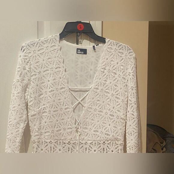 The Kooples White Long Sleeve Dress - Picture 15 of 15